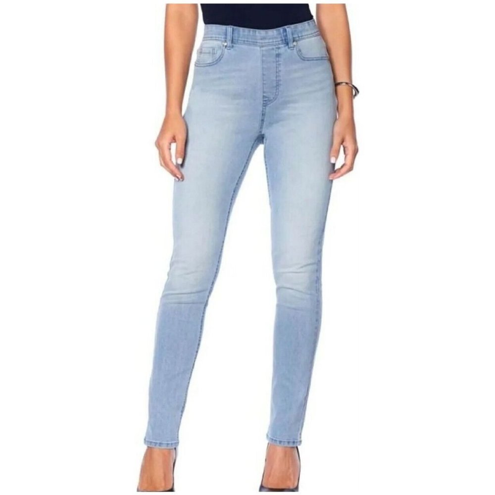 NEW! 5 Pocket Super Stretch Jeggings, Light Wash Denim - TALL